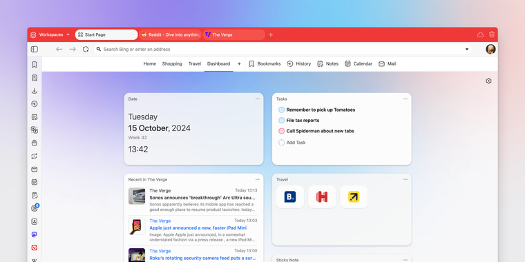 Vivaldi 7.0 brings a redesigned interface with a customizable dashboard and floating tabs image