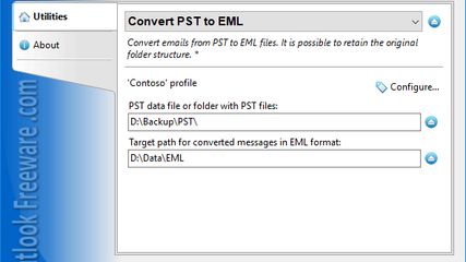 Convert PST to EML for Outlook screenshot 1