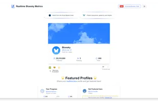 Realtime Bluesky Metrics screenshot 1