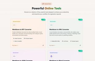 markdown tools