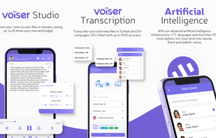 With Voiser, you can access all features on both web and mobile applications, enabling you to easily create high-quality voiceovers and transcripts on-the-go.