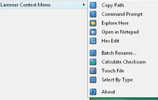 Lammer Context Menu screenshot 1
