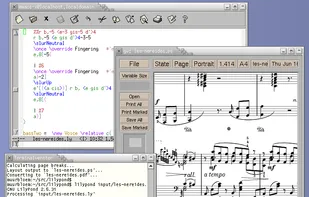 LilyPond screenshot 1
