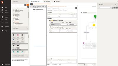 Testing your services work as expected can be done within Warewolf.