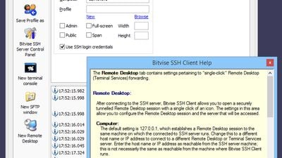 Bitvise SSH Client screenshot 1