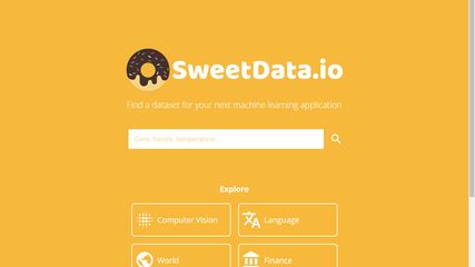 Data marketplace where you can search and download datasets.
