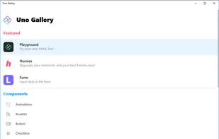 Uno Platform screenshot 1
