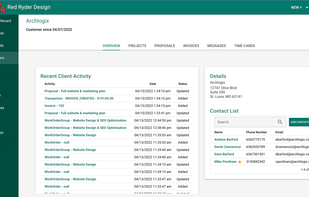 Manage your customers & projects in one place