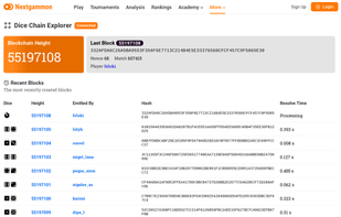 Provable dice! no one can cheat on you.