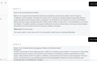 Blastra AI trained on your company's data that can help you with corporate communication and all things listings