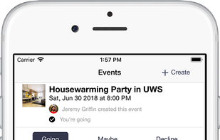Attend and host group events!
