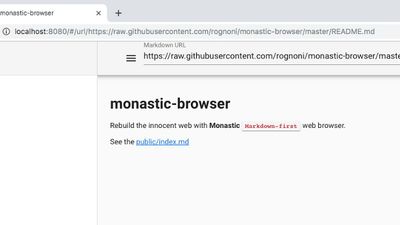 monastic-browser screenshot 1