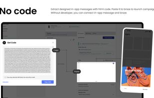 Without developer, you can get custom html code