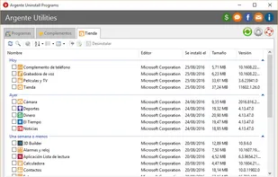 Argente Uninstall Programs screenshot 1