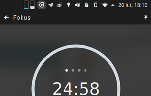 Fokus-plasmoid for KDE screenshot 1