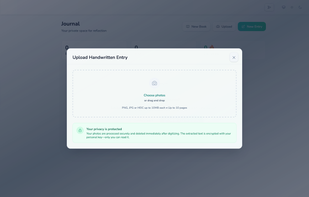 Privacy-first OCR for digitizing your handwritten journals