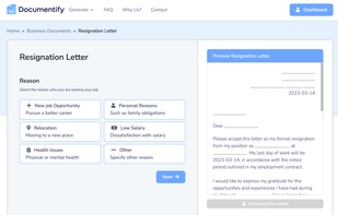 Our Resignation Letter Generator!