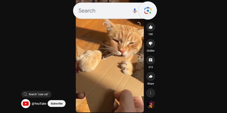 Google Lens now lets users search and translate elements seen in YouTube Shorts image