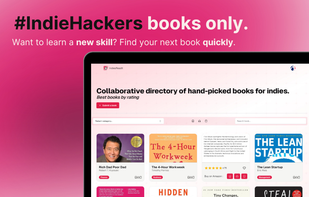 #indiehackers books only.