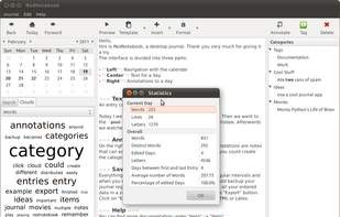 RedNotebook screenshot 1