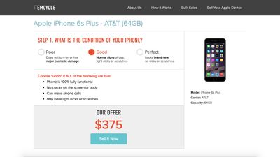 Offer page for your Apple device
