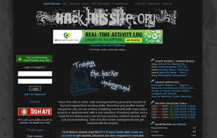 HackThisSite screenshot 1
