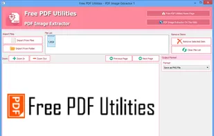 Free PDF Utilities - PDF Image Extractor screenshot 1