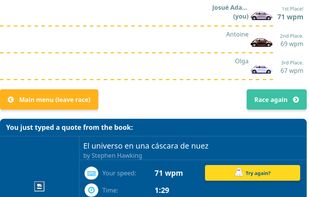 TypeRacer screenshot 1