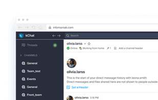 Infomaniak kSuite screenshot 3