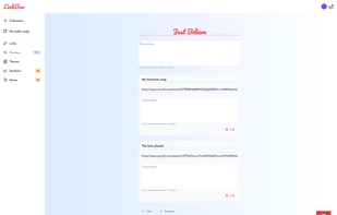 Link collection editor