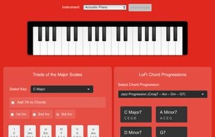 Chord Progression Generator and Piano