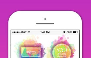 Watercolor Greetings Stickers for iMessage screenshot 1