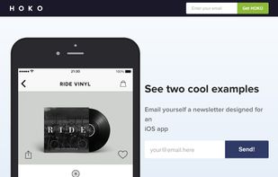 Email yourself a newsletter designed for an iOS app