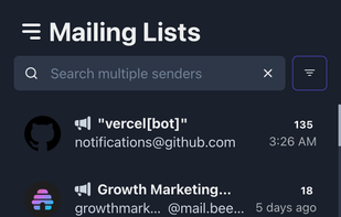 Lessmail screenshot 1