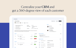 Get a complete overview of a client – from the first “hello” to the final invoice. Everything you need to know about a customer or supplier is on one page – linked projects and files, communication history, sent invoices, quotes, and related users.