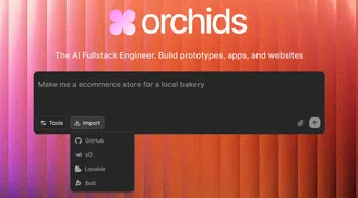 Orchids introduces project import from Lovable, Bolt, v0, and Github image