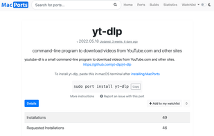 MacPorts screenshot 2