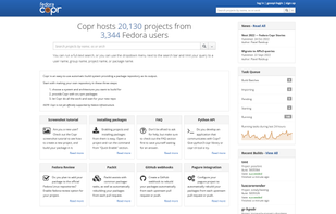 Fedora Copr screenshot 1