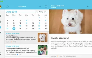 Journey Mac journal with calendar