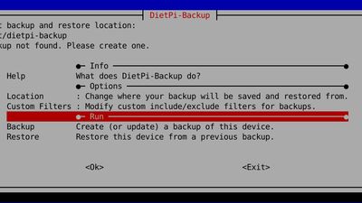 DietPi backup tool