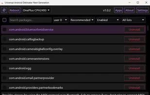 Universal Android Debloater NG screenshot 1