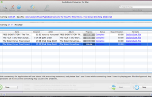 AudioBook to MP3 Converter for Mac screenshot 1