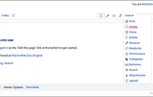 WackoWiki screenshot 1