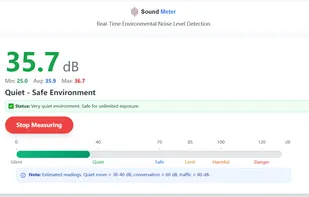 Real Time Sound Meter screenshot 1