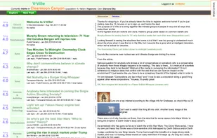 Forums are specific to each village, but filters can be adjusted to show a wider array of posts.