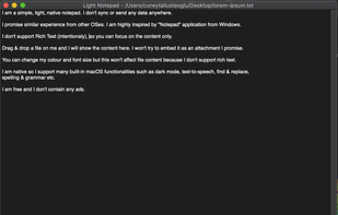 Light Notepad screenshot 1