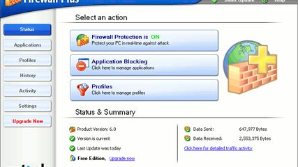 PC Tools Firewall Plus screenshot 1
