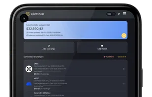 Screenshot of the Android version of CoinSyncer.