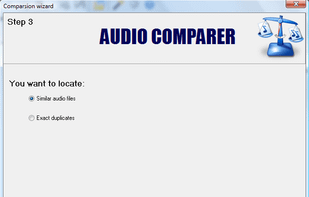 The simple Comparison Wizard will go through the entire comparison process.