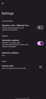 Settings Menu